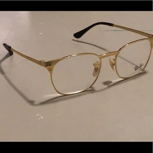 Ray ban gold glasses